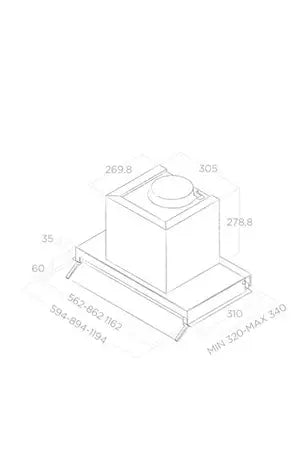 Groupe filtrant ELICA BOXIN LX/IX/A/90 Reconditionné