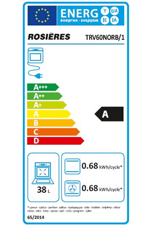 Combiné four lave-vaisselle Rosière TRV60NORB/1